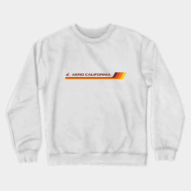 Vintage 1970's Aero California airline logo Crewneck Sweatshirt by retropetrol